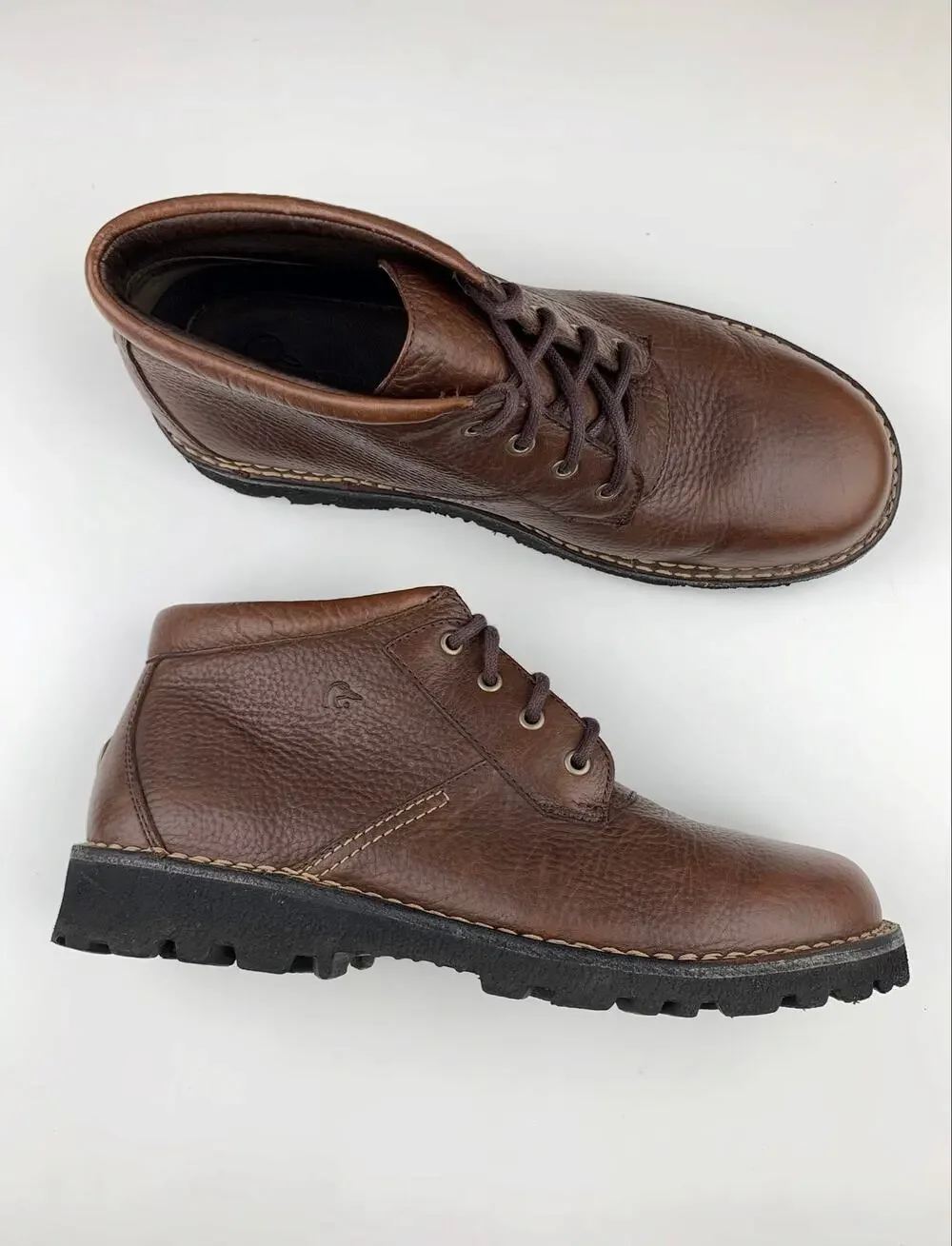 Ducks Unlimited by HS Trask Boots Mid Top Brown Leather Lace Up Men's 13